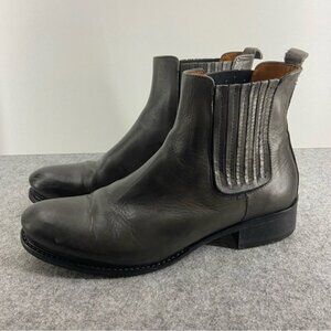 Ron White Gorgeous Dark Grey Leather Ankle Boots Women’s size 37 or US 6.5-7